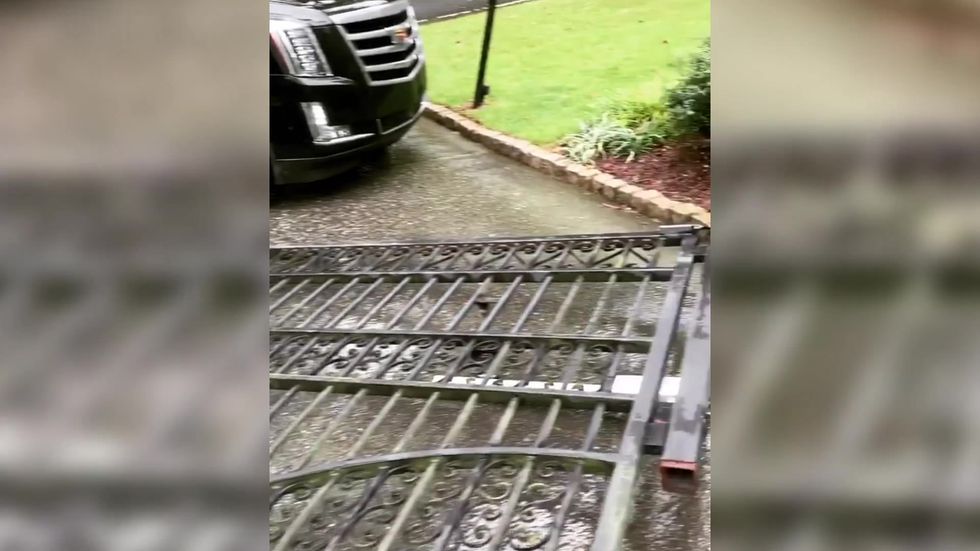 Dwayne ‘The Rock’ Johnson rips down his own security gate with bare hands