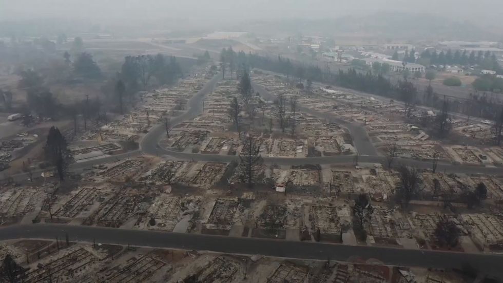 Drone footage shows 1,145 homes destroyed in Oregon wildfires