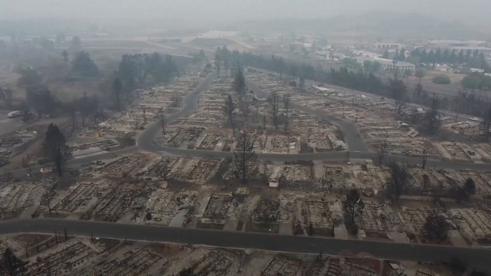 Drone footage shows 1,145 homes destroyed in Oregon wildfires