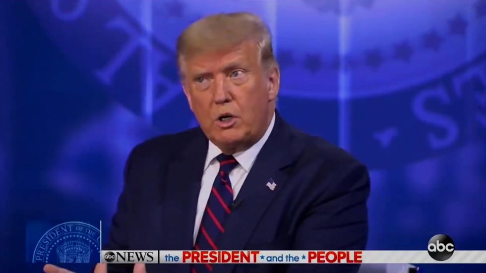 Trump claims 'herd mentality' will make coronavirus disappear