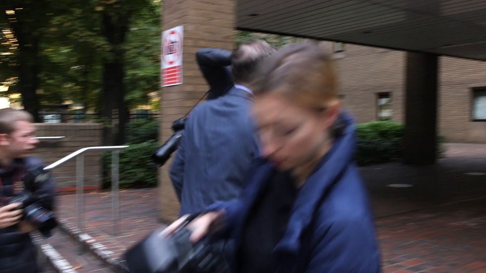 Former Conservative MP Charlie Elphicke arrives at court ahead of sentencing