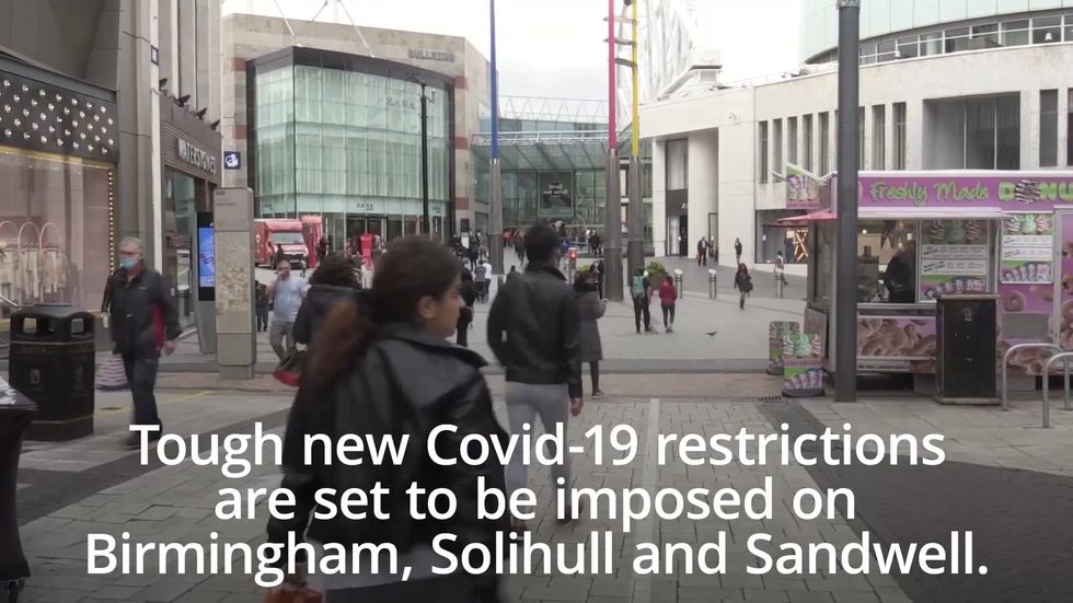 Birmingham residents banned from mixing as coronavirus cases continue to surge