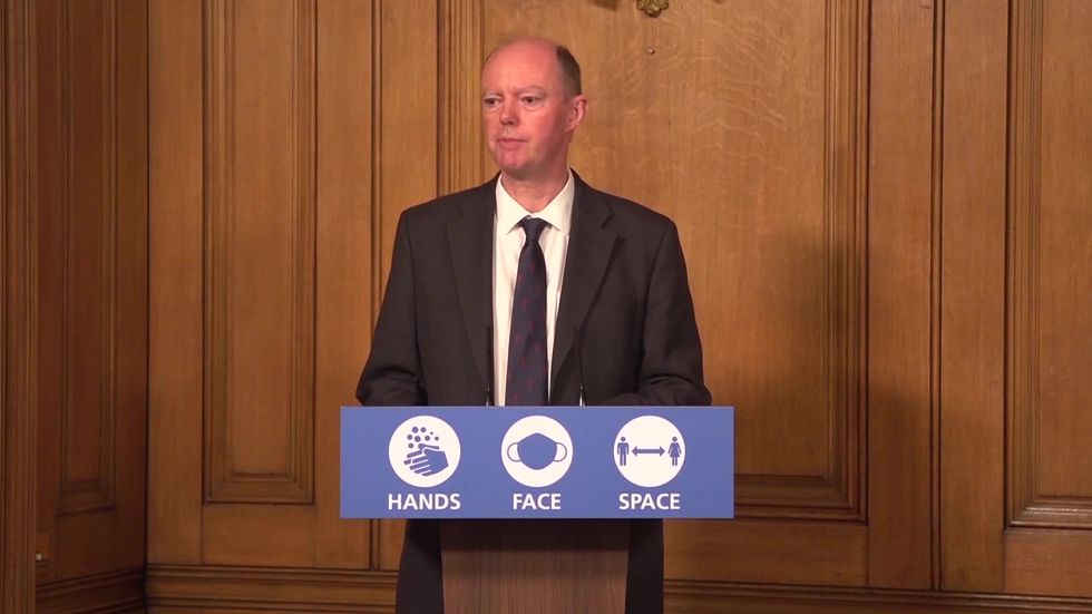 Coronavirus cases increasing ‘rapidly’ among young people, Chris Whitty warns