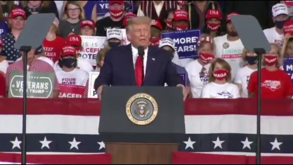 Trump says Kamala Harris should 'never' become first female US president