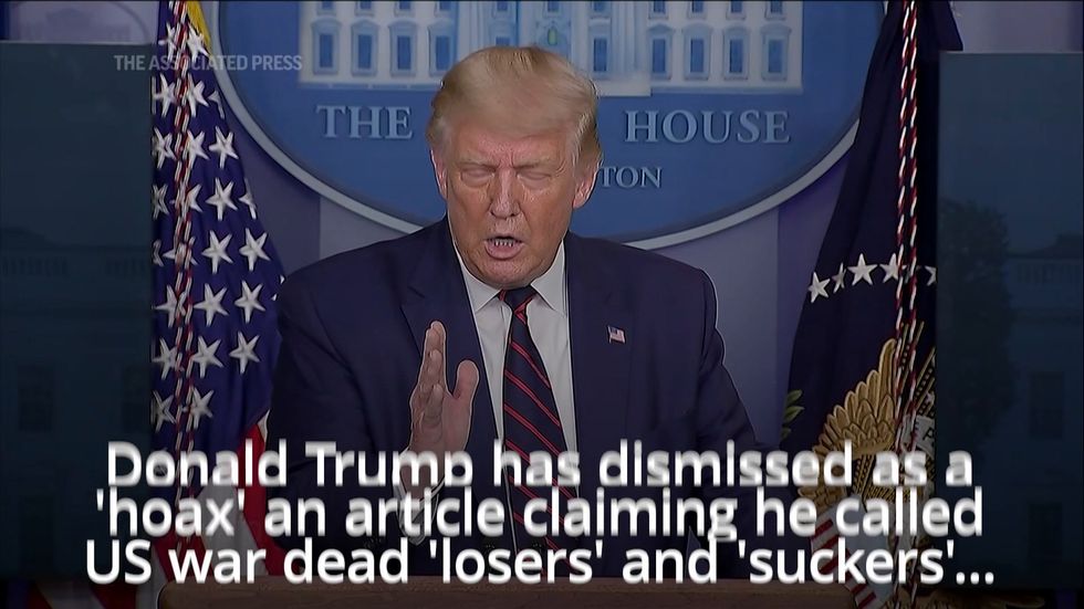 Trump denies calling war dead 'losers' and 'suckers'
