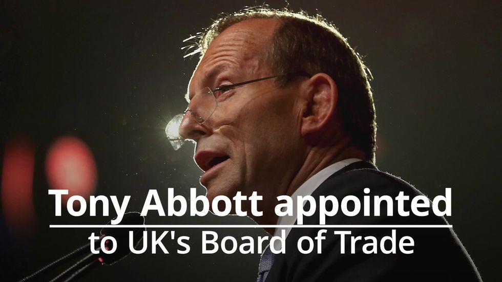 Ex-Australian PM Tony Abbott appointed to UK’s Board of Trade