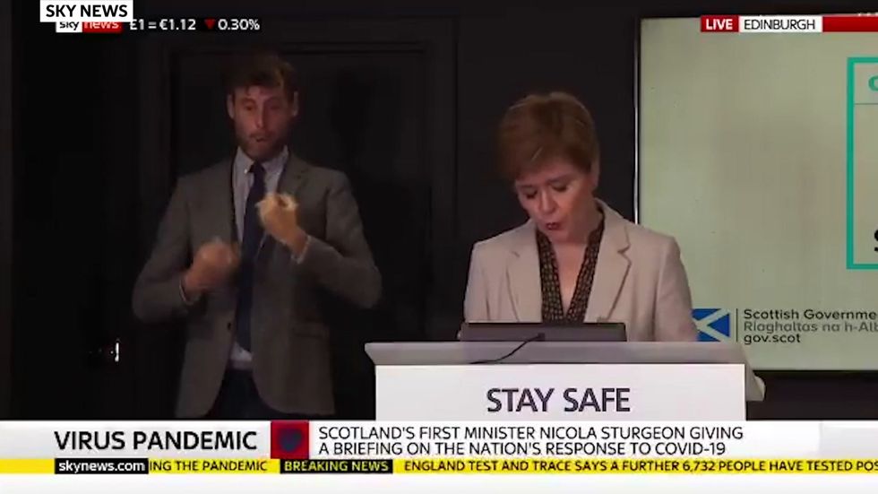 Nicola Sturgeon says Scotland's R rate could be as high as 1.4
