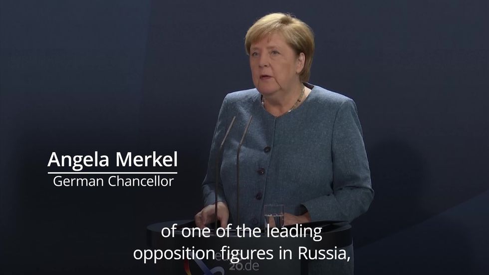 Merkel: Russian poisoning of Navalny is attempted murder