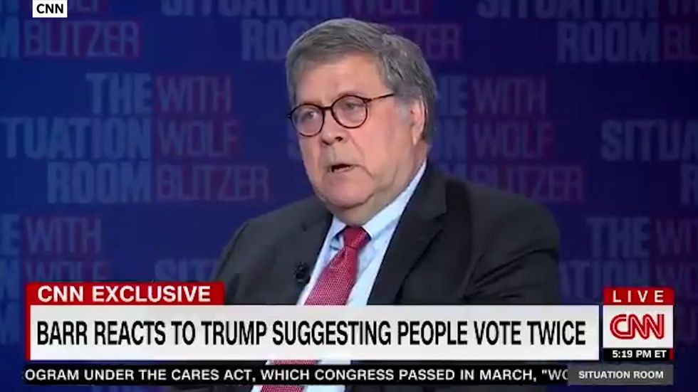 Barr: Officials planning mass mail-in voting 'playing with fire'