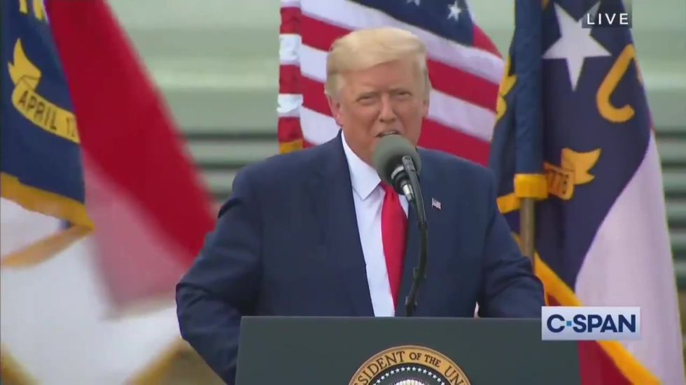 Trump says 97 year old WWII vet mentally sharper than Biden