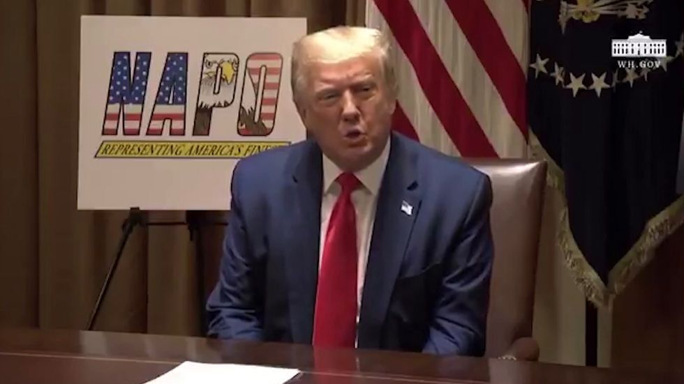 Trump goes on bizarre rant about anarchists throwing soup at police in July