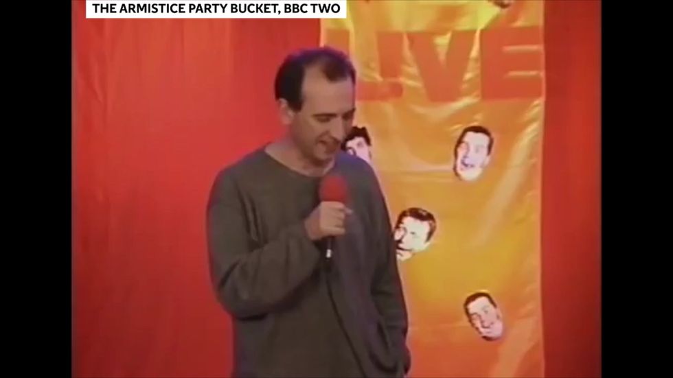 Comedians perform lines from politicians in stand-up routine
