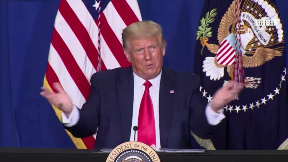 Trump dodges question about systemic racism in US to instead criticise protesters