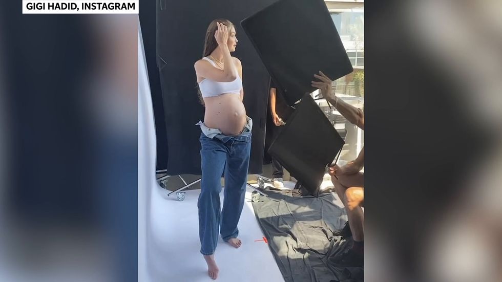 Gigi Hadid shares behind-the-scenes look at maternity photoshoot