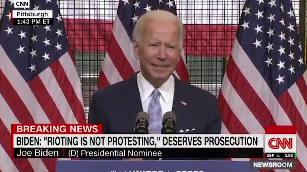 Biden slams Trump for 'fanning flames' of violence