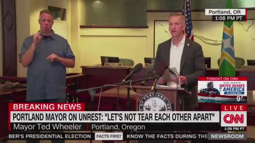 Portland mayor blames 'racist' Trump for violence