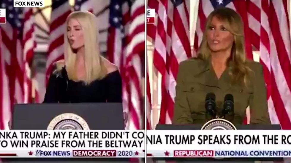 Ivanka Trump's speech praising the president sounded remarkably similar to Melania's
