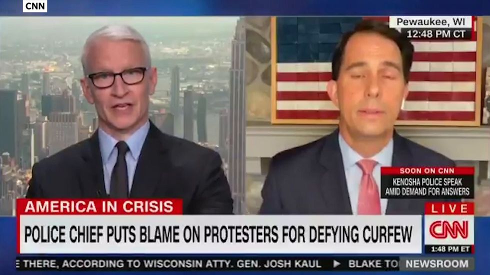 Republican governor appears to turn off his camera in the middle of a live TV interview after being asked about BLM