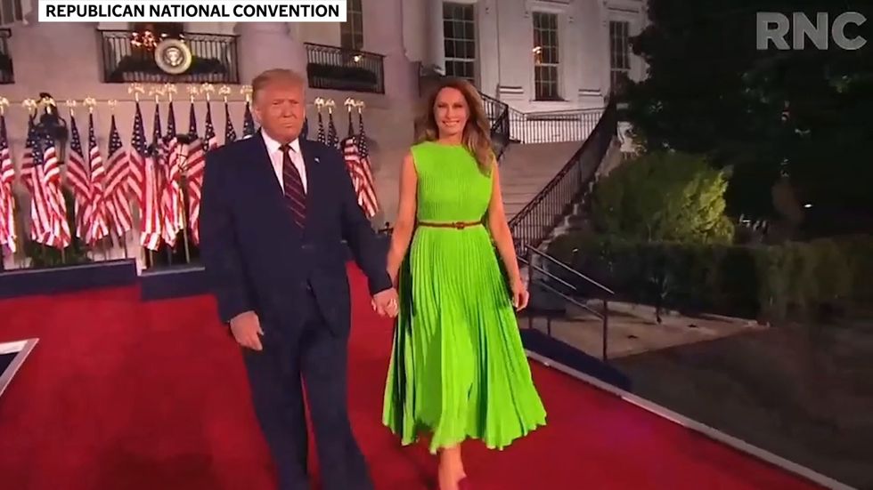 Melania Trump pulls face after Ivanka walks past her in apparent snub following RNC speech