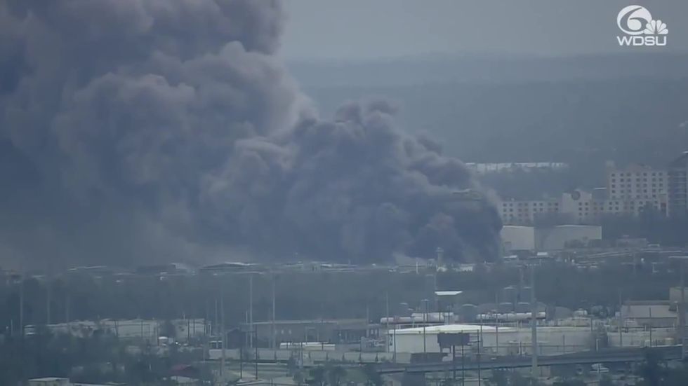 Hurricane Laura causes massive chemical plant fire and spill