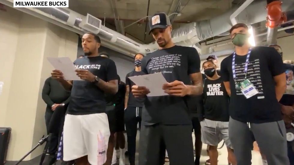 Milwaukee Bucks players called for justice for Jacob Blake after boycotting play-off game