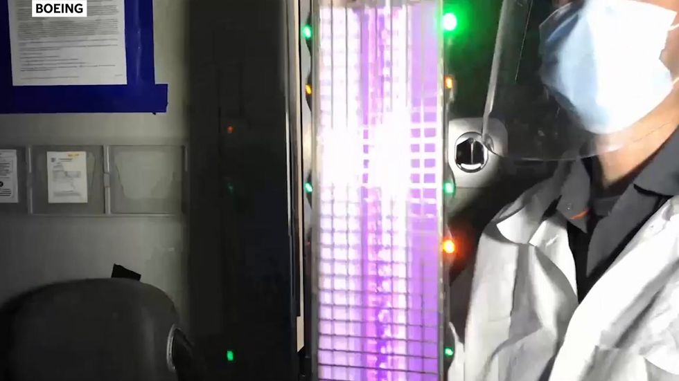 Boeing is testing new UV wands to disinfect planes