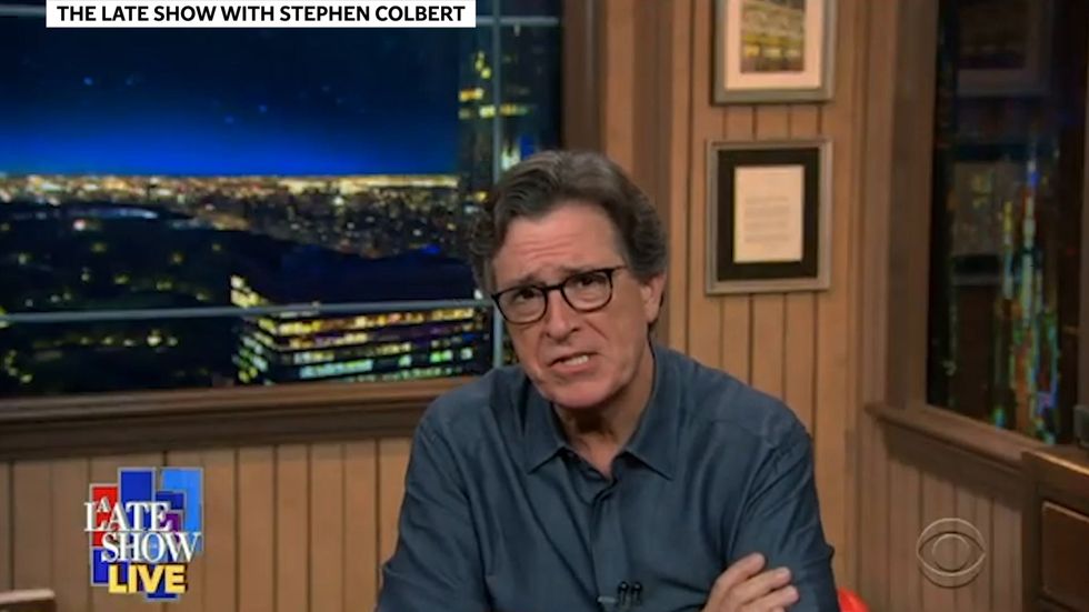Stephen Colbert mocks Trump after he appears angry during wife Melania's speech