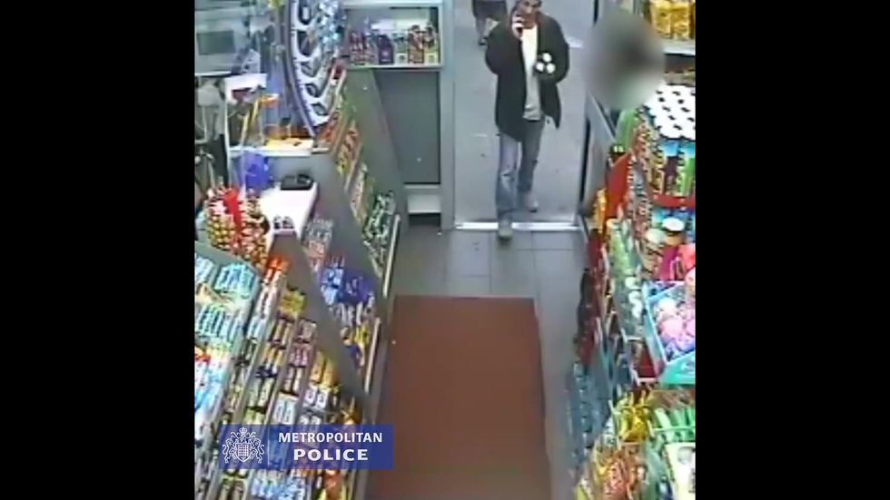 Man wanted after brandishing gun while stealing three beers from shop