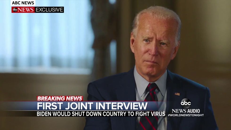 Joe Biden says he would not hesitate to shut down country if needed