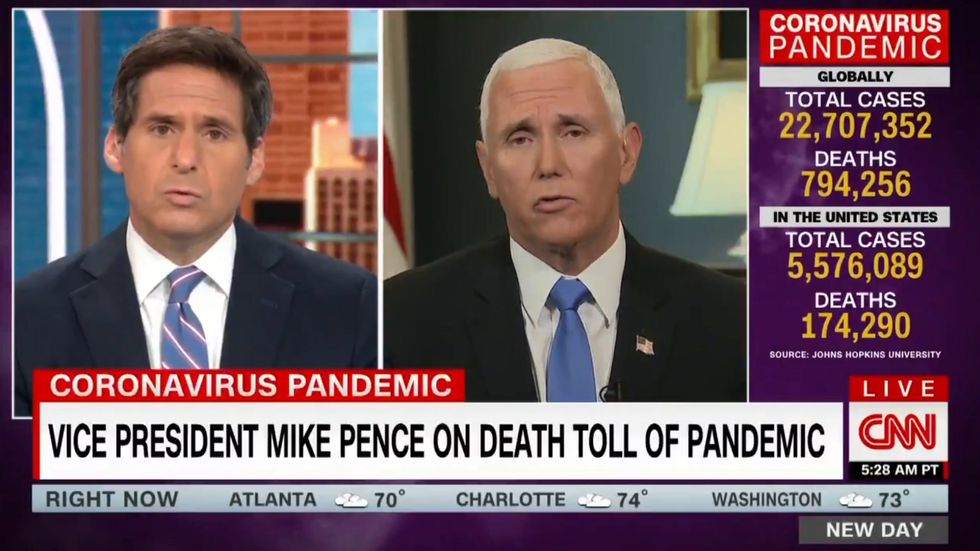 Pence responds to Biden's criticism of Trump's handling of the pandemic