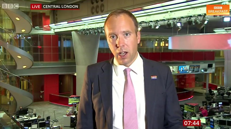 Matt Hancock defends appointment of Baroness Harding as new health body chief