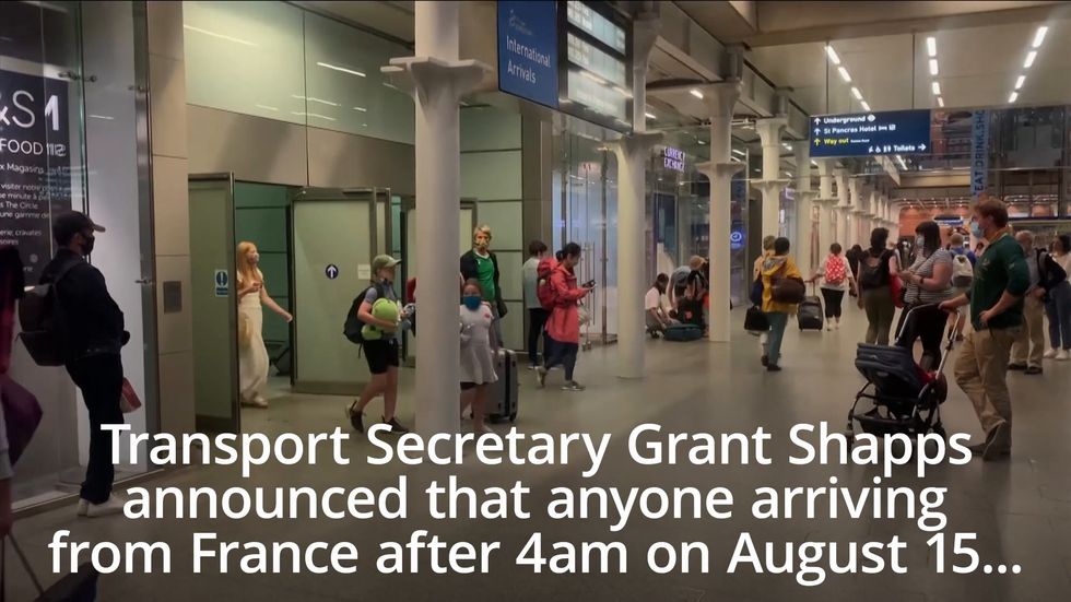 Holidaymakers arrive back in UK with minutes to spare before quarantine deadline