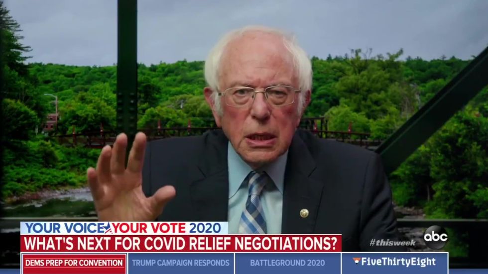 Bernie Sanders is 'deeply deeply concerned' over Trump 'defunding' USPS