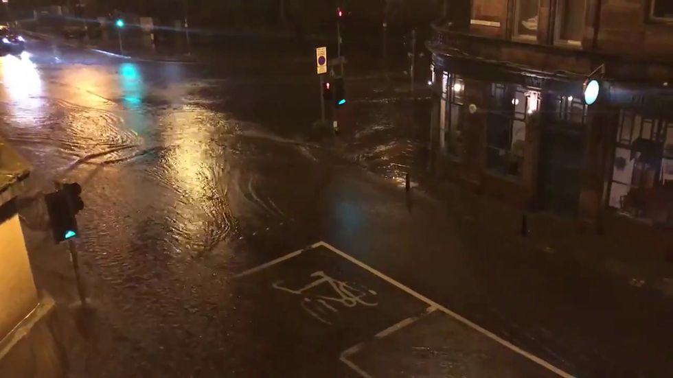 Roads flooded in Edinburgh as thunderstorm warnings remain in place