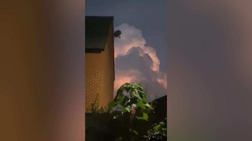 Thunderstorms strike across the UK on Tuesday night