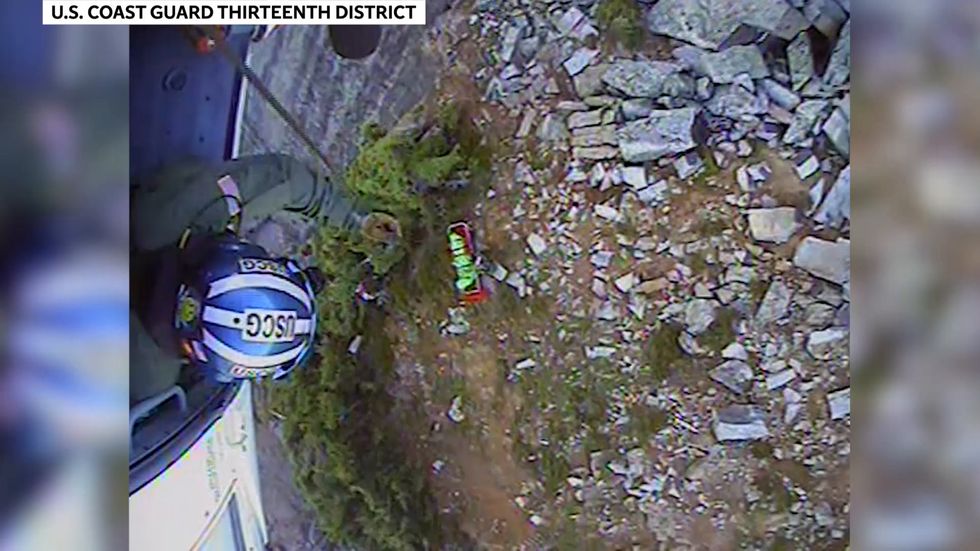 Hiker rescued at 6,200 feet after boulder rolls onto him