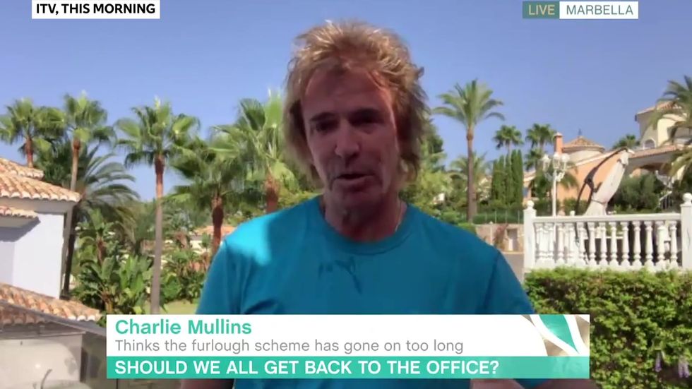 Businessman Charlie Mullins says furlough encourages 'people to sit at home and do nothing' from Marbella villa