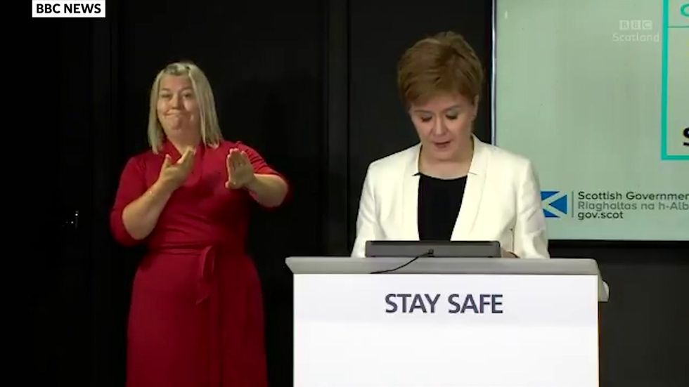 Nicola Sturgeon says pictures of predominantly young people gathering with no physical distancing made her 'want to cry'