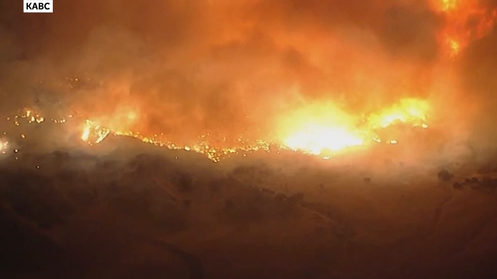 Wildfire covers thousands of acres in California