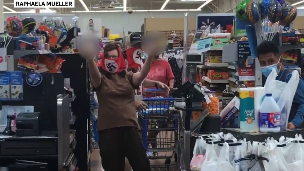 Couple wears swastika face masks to Walmart