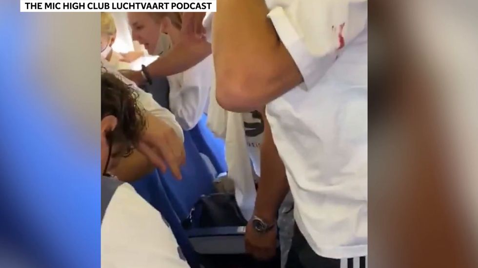 Two men arrested after face mask brawl on Ibiza flight