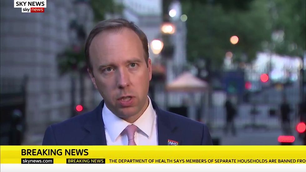 Matt Hancock announces restrictive measures for parts of northern England