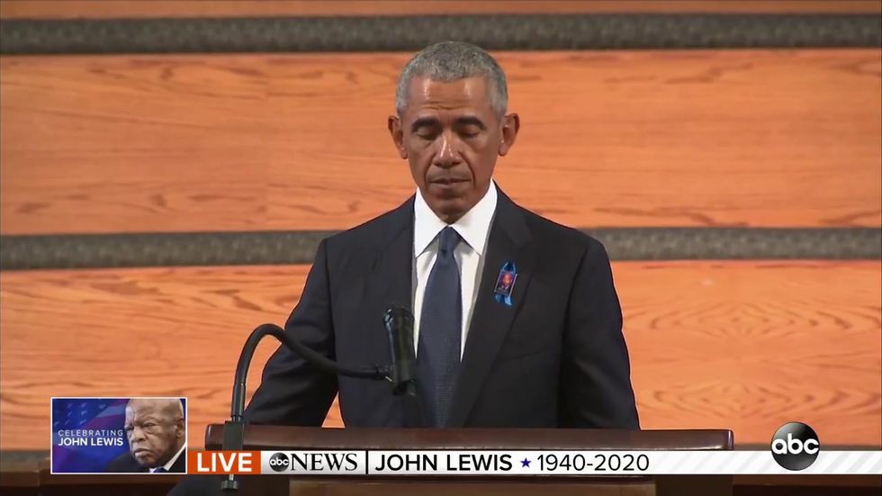 Obama says African Americans still facing severe hurdles at John Lewis' funeral
