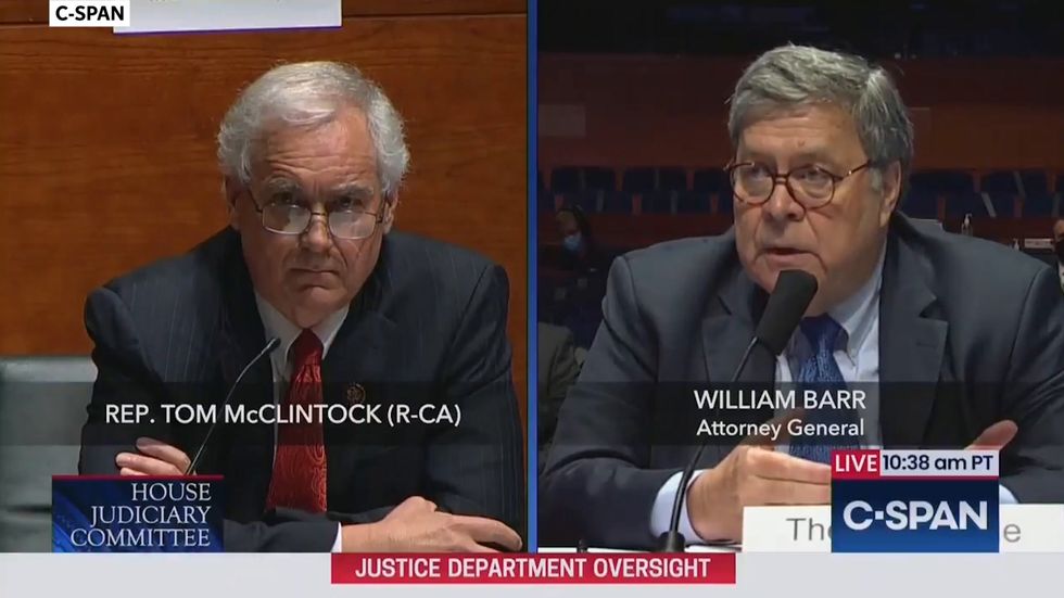 Bill Barr defends Trump commuting sentence of Stone by suggesting he was merely guilty of 'an esoteric made-up crime'