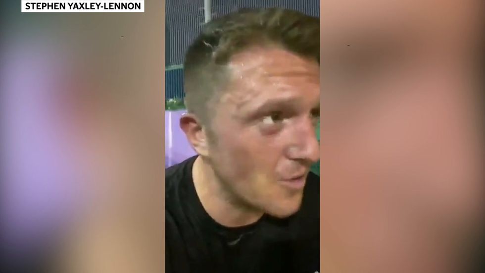 Tommy Robinson says he wants to relocate abroad after alleged arson attack