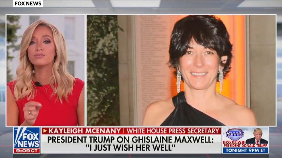 White House press secretary defends Trump's well wishes to Ghislaine Maxwell