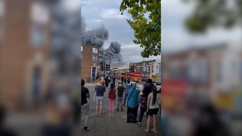 Around 80 firefighters tackle ‘huge’ blaze in west London