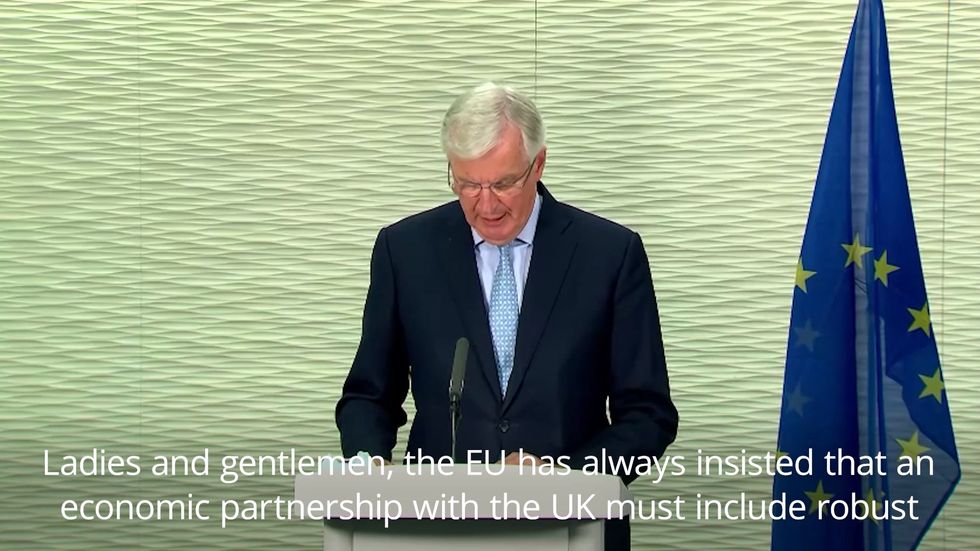 Michel Barnier: UK’s position makes a “trade agreement, at this point, unlikely”