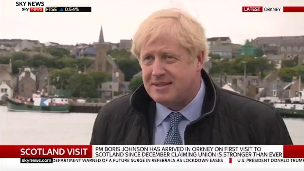 Boris Johnson says 2014 Scottish independence referendum was a 'once in a generation event'