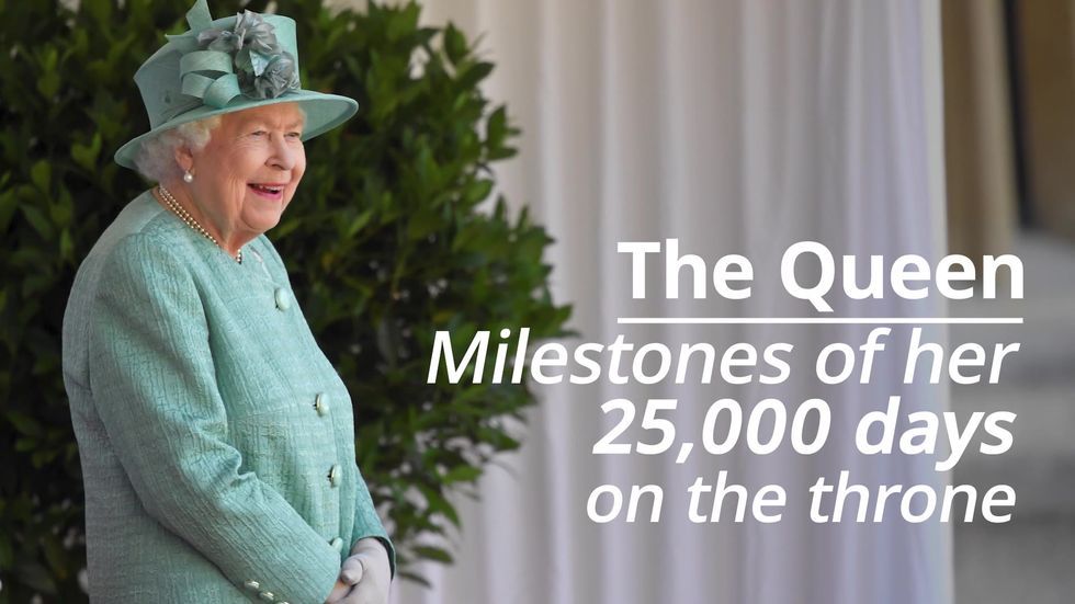 Milestones and events of the Queen's 25,000-day-long reign